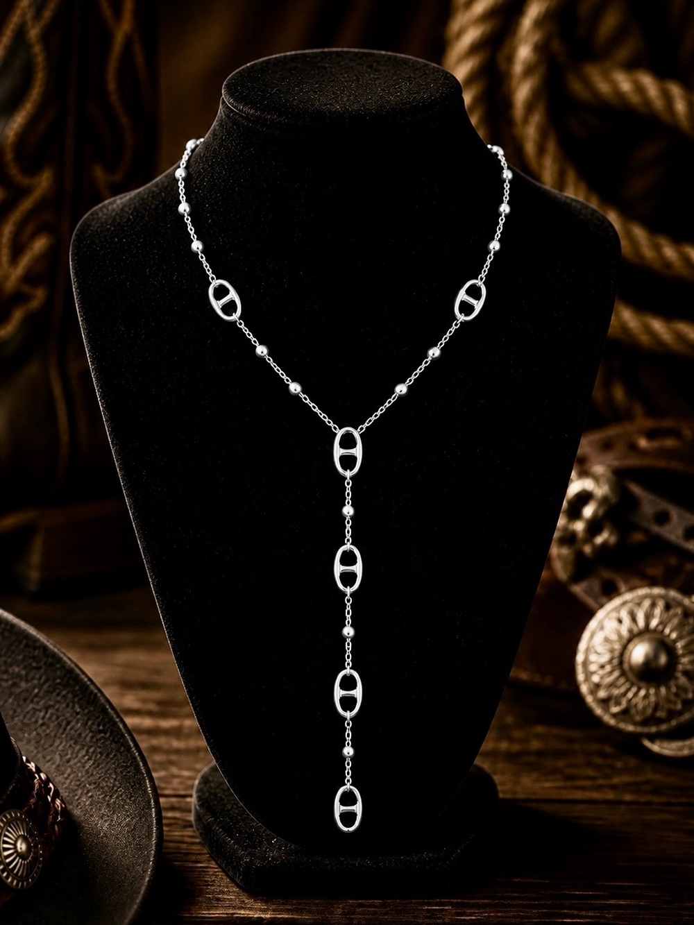 Chunky Cuban Chain Necklace | Gold Tone Statement Choker | Luxe Bold Glam Look - Picture 8 of 11